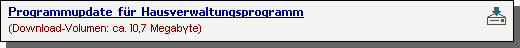 Download des Programmupdates für Hausverwaltungsprogramm